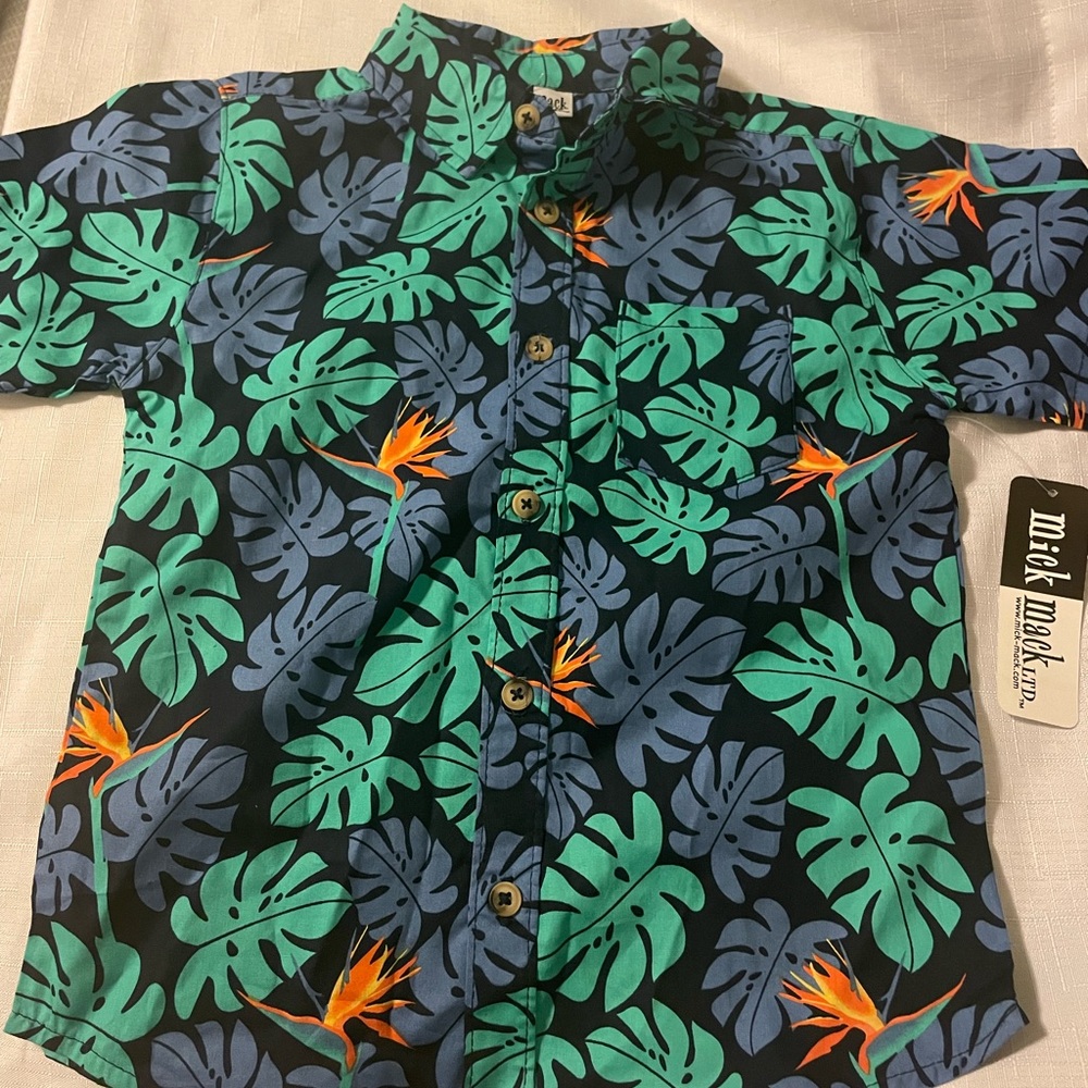 Boys 4T Hawaiian Shirt new